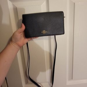 Coach foldover crossbody clutch